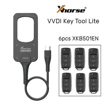 Xhorse VVDI דבורה מפתח כלי לייט ליצור משדר מרחוק + 6pcs B5 XKB501EN מפתח