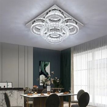 קריסטל מודרני מנורות תקרה לשינוי K9 נברשות לסלון חדר שינה גופי תאורה עבור הבית תודה Lustres Luminaire