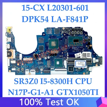 L20301-601 L20301-501 L20301-001 HP 15-CX הנייד לוח האם לה-F841P W/SR3Z0 I5-8300H CPU N17P-G1-A1 GTX1050TI 100% נבדק