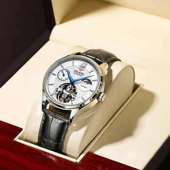 AILANG 2021 טורבילון שעון גברים של מותג זוהר אוטומטי מכאני שעון עסקים מגמה עמיד של גברים שעון