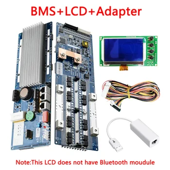 Seplos חכם BMS הגנה חשמלי LiFePo4 יכול/RS485 לוח Bluetooth לתקשר מהפך 8 ו-13 14S 15 16 50A 100A 150A