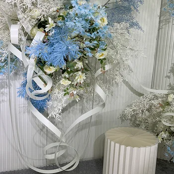 50m/100m החתונה אביזרים גמיש PVC צבע רצועות חתונה קישוט תקרה רקע קיר דוגמנות מסיבת חתונה שלב הפריסה