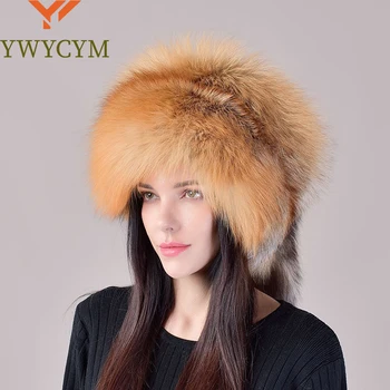 2023 חדש בסגנון טבעי פרווה הכובע הרוסי Ushanka נשים חורף חם ורך סגנון פופולרי נקבת זנב כובע אופנה פרווה אמיתית כובעים