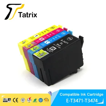 Tatrix T3471 T3472 T3473 T3474 34XL צבע תואם מחסנית דיו Epson כוח העבודה Pro WF-3720DWF WF-3725DWF המדפסת