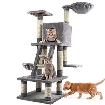 חדש רב שכבתי מדף מחמד צעצוע סיסל קנבוס תופס לוח פלטפורמה חתול מטפס על מסגרת