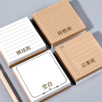 פשוט יצירתי Notepad יכול לקרוע את הפתקים הדביקים תלמידים מתכננת הודעה Memo Pad קוריאנית מכשירי כתיבה וציוד לבית הספר פשטות תג
