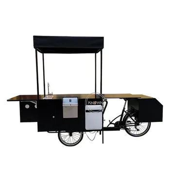 חם למכור ארטיק תצוגה תלת אופן אופניים משקאות קרים מטען אופניים עבור ניידים גלידה פתרון עסקי עם מים בכיור