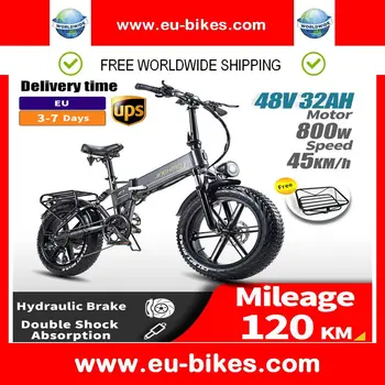 R7 אופניים חשמליים 800W 48V 32AH ליתיום-Batterie גברים אופניים 4,0 שומן צמיגים קיפול אופניים חשמליות אופני הרים למבוגרים