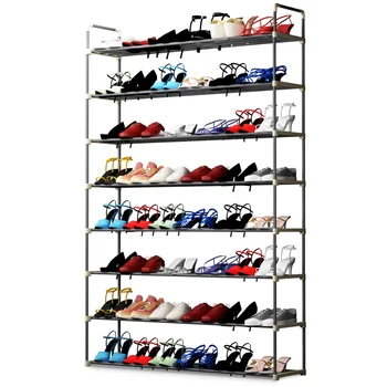 8 קומות מדף הנעליים – 48 זוג אחסון ארגונית לנעליים קולב