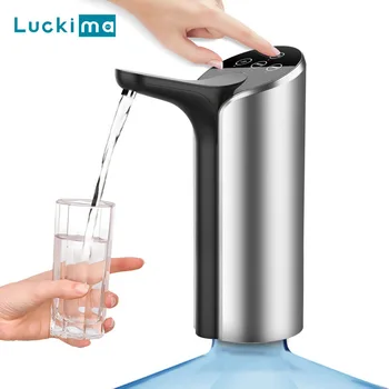 חכם אלחוטי אוטומטי מתקן המים משאבה באיכות גבוהה נטענת USB ליטר משאבת מים נייד שותה בקבוק מתג