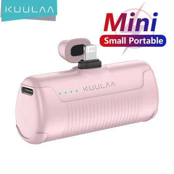 KUULAA מיני-כוח הבנק 4500mAh מטען נייד לאייפון 14 13 12 11 Pro מקס Batterie Externe PowerBank עבור Samsung Xiaomi