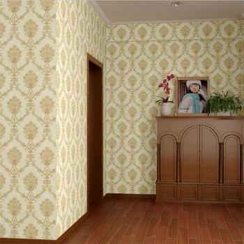beibehang חדש יוקרתי אירופאי רטרו 3D דמשק טפטים לסלון חדר שינה טלוויזיה רקע המסמכים דה parede יוקרה רקעים