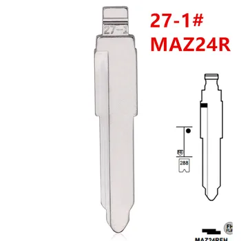 10pcs 27-1# MAZ20R MAZ24R מתכת מלוטשים ריק הפוך המרוחק מפתח להב עבור מאזדה עבור keydiy KD xhorse VVDI JMD