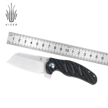 Kizer מוהאבי בלעדי C01C מיני V3488E3 קיפול אולר סיבי פחמן&G10 להתמודד עם 154CM להב סכין EDC