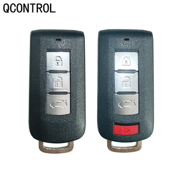 QCONTROL 3/4 כפתורים רכב מרחוק מפתח חכם Shell עבור מיצובישי נוכרי ספורט ASX Pajero שוגון מונטרו לנסר תעתועים RVR