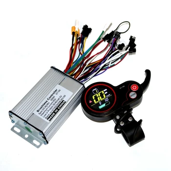 36V/48V 350W BLDC קורקינט חשמלי Controller E-Bike Brushless מהירות הנהג צג LCD סט אחד המחוונים.