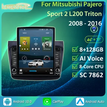8G 128G IPS Mitsubishi Pajero ספורט 2 L200 טריטון 2008-2016 שחקן GPS סטריאו CarPlay DSP RDS אוטומטי המכונית GPS הו טייפ
