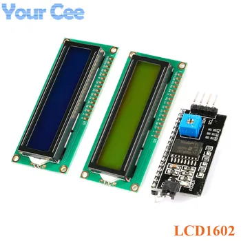 1602 כחול צהוב-ירוק מסך IIC/I2C LCD מודול LCD1602 5V מתאם צלחת 1602A תצוגה עבור Arduino