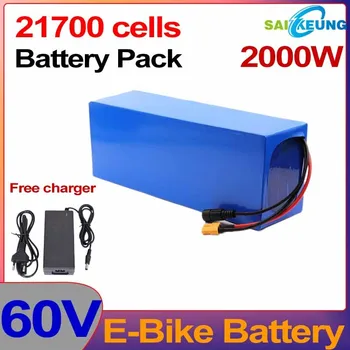 Bateria 60v Ebike Bateria 60V15/20/25/30/35/40 45ah פארא 3000W 60V 50ah Bicicleta eléctrica 21700 células Li-טיו Bateria
