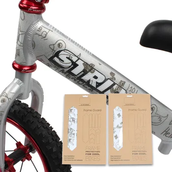 MEROCA 3D סטריאו S אופניים הזזה אופניים מסגרת הגנה מדבקה עבה סרט ללבוש עמיד נגד החלקה, עמיד למים