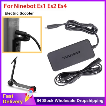 מטען סוללות עבור Ninebot Segway ES1/ES2/ES4 קורקינט חשמלי 42V 1.7 כבל חשמל מרובות בטיחות להגנה שאושרו שחור