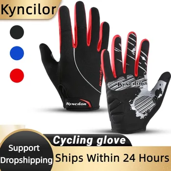 Kyncilor כפפות רכיבה על אופניים לנשימה אנטי להחליק על אופניים הכפפות קיץ אימון יוגה יד כפפות הספינה תוך 24 שעות