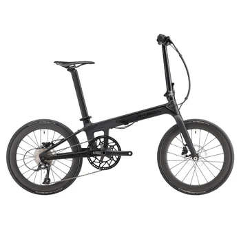 KABON השדרוג החדש 20INCH קיפול האופניים סיבי פחמן מסגרת דיסק בלם אופניים עם פחמן Wheelset 9 מהירות מיני אופני העיר