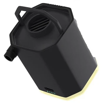 חיצונית משאבת אוויר חיצונית חשמלי נייד Inflator שחור שרירי הבטן על המזרן מזרן קמפינג