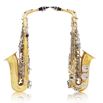 סיטונאי ברמה גבוהה כפתור כסוף זהב במול אלטו סקסופון מקצועי לנגן סקסופון saxophon