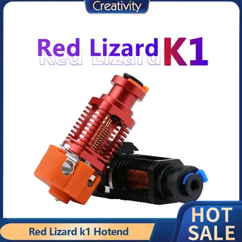 V6 Hotend ערכת מדפסת 3d חלקים I3 MK3 טיטאן באודן V2 מכבש מדפסת 3D אדום לטאה k1 התאספו מצופה נחושת Hotend