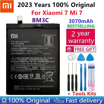 100% מקורי חדש באיכות גבוהה שיאו Mi BM3C סוללה עבור Xiaomi 7 Mi 7 Mi7 3170mAh סוללות Bateria
