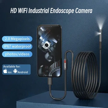 1080P HD WiFi אנדוסקופ מצלמה שלוש באחד תעשייתי צינור האנדוסקופ רכב, חשמל תחזוקה אנדוסקופ