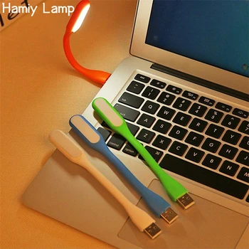 USB לילה אור בנק כוח הנייד הוביל אור קריאה עיצוב חדר השינה נייד Mini USB, תאורה 5V מנורת שולחן 9 מנורת צבע גוף