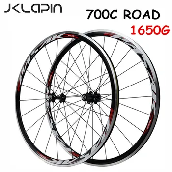 JKLapin 700C אופני כביש Wheelset 30mm גבוה רים מעצור V C הבלמים הקדמי 20 האחורי 24 חור 4 מיסב גלגל אופניים רים