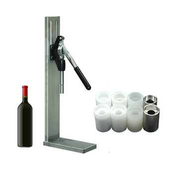 מדריך נירוסטה Corkers יין מכונה סתומה מבושל יין בקבוק פקק לחץ על הוספת מכונת יין אדום קרדיאלית המכשיר