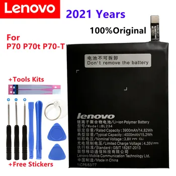 100% חדש מקורי אמיתי 4000mAh BL234 סוללה עם דבק 3M מדבקה על Lenovo Vibe P1M P1MA40 P70 P70t P70-T P70A P70-A