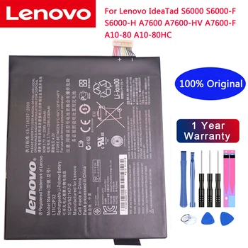 100% סוללה מקורית 6340mAh L11C2P32 עבור Lenovo IdeaTad S6000 S6000-F S6000-H A7600 A7600-HV A7600-F A10-80 A10-80HC + כלים