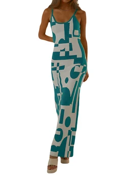 2023 נשים s אלגנטי V-צוואר מצולע לסרוג שמלת מקסי עם שרוולים חתך נמוך ללא משענת עיצוב - Slim Fit סוודר ארוך Bodycon