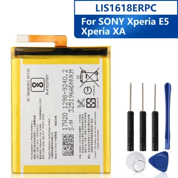 החלפת הסוללה של הטלפון LIS1618ERPC עבור SONY Xperia E5 Xperia XA F3113 F3313 F3112 F3116 F3115 F3311 סוללה 2300mAh