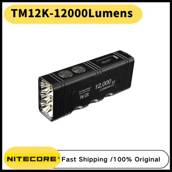 Nitecore TM12K 12000LM Uilizes 6xCREE XHP50 LED עמיד למים חיצונית דייג, מחנאות לפיד USB-C נטענת לפנס