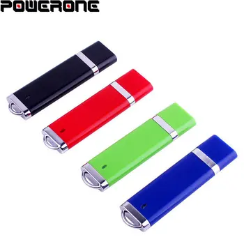 POWERONE פלסטיק קל יותר לעצב את כונני הבזק מסוג USB 64GB מיני Pendrive 32GB האגודל USB 2.0 זיכרון 16GB כונן עט 8GB 4GB