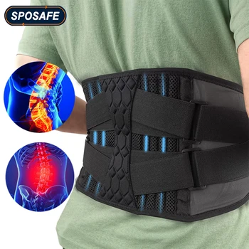 המתכווננת תמיכה הסד קל משקל לנשימה תמיכה לגב החגורות על הגב התחתון הקלה על כאב, פריצת דיסק, עקמת