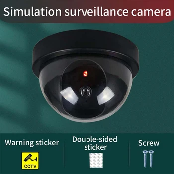 ONMYST דמה מצלמה עם אדום מהבהב פלסטיק שחור כיפה מצלמות אבטחה מזויפות מצלמת מעקב מערכת אבטחה עבור המשרד הביתי חנות