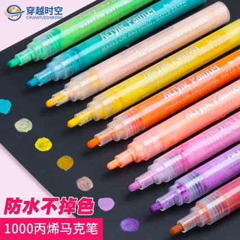 Chotune אקריליק עט סימון 1000 קרמיקה עט גרפיטי על בסיס מים צבע הערה מספר Touchup עט 50 ערכת צבעים