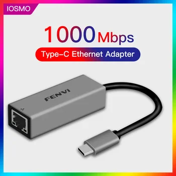 1000Mbps 3.0 USB Type-C מתאם Ethernet כרטיס רשת USB-C כדי RJ45 מהרכזת עבור מחשב נייד/מחשב/Nintend מתג/שיאו Mi Box Plug and Play
