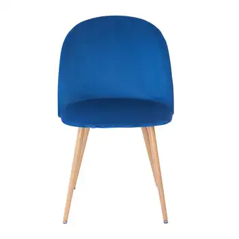SUGIFT קטיפה כסאות אוכל מודרניים מבטא את הכיסא, כחול