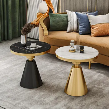 עגול קטן בסלון שולחן קפה הלבשה עיצוב בכניסה תכליתי שולחנות אוכל נורדי Mesas Auxiliares רהיטים