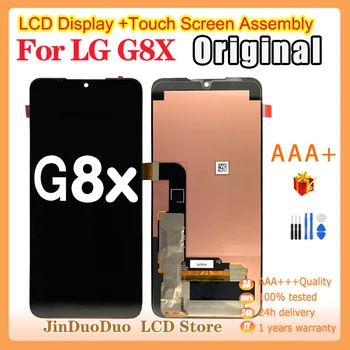 המקורי עבור LG G8X תצוגת LCD מסך מגע דיגיטלית הרכבה עבור LG V50s תצוגה עם מסגרת החלפת G8X ThinQ LM-G850EMW