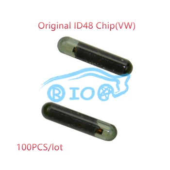RIOOAK 100pcs/lot המקורי ברכב מפתח צ 'יפ יכול (A1) ID48 שבב המשדר צינור זכוכית לפתוח ID 48 צ' יפ פולקסווגן עבור פולקסווגן מפתח
