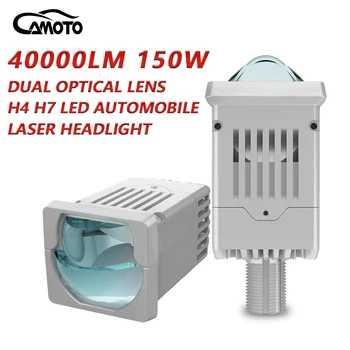 CAMOTO HD LED כפול עדשה אופטית הורסות התקנה H4 H7 LED רכב לייזר פנסים 9005 שונה למטרה כללית